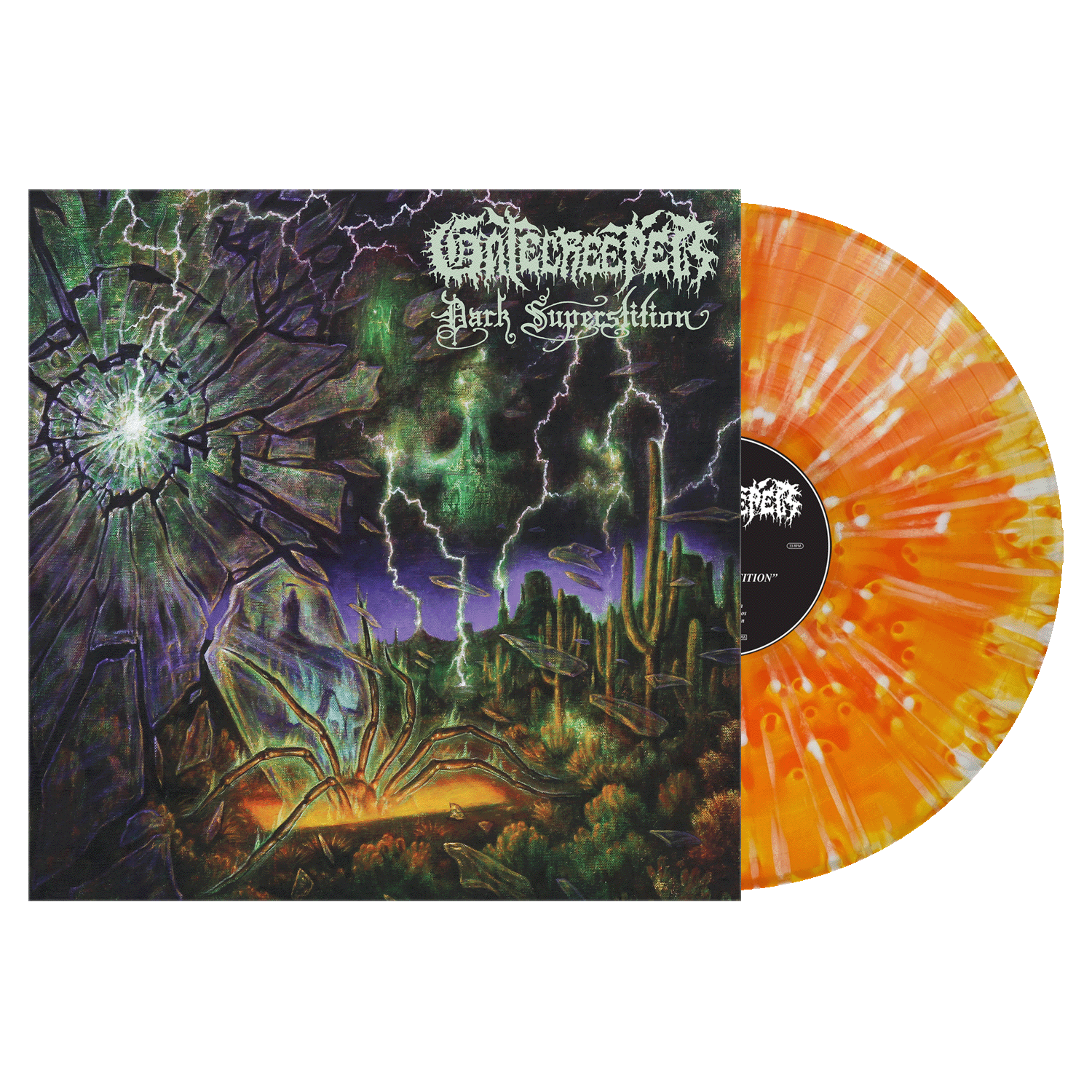 Dark Superstition Vinyl - Ghostly Orange w/White Splatter Dark Superstition Vinyl - Ghostly Orange w/White Splatter