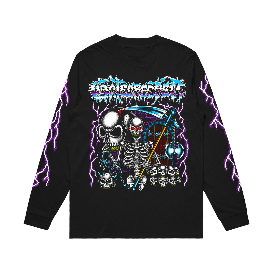 ミュージシャン theGazettE LONG SLEEVE TEE SPOOKY BOX2 Purple Lightning Long Sleeve – Gatecreeper